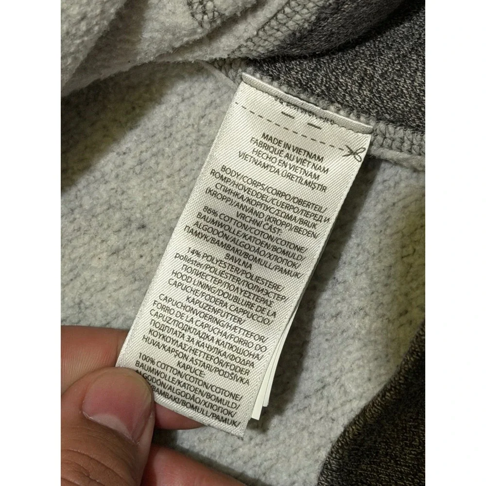 Polo Ralph‎ Lauren Mens Full Zip Hoodie Heather Grey Fleece Sweatshirt Large